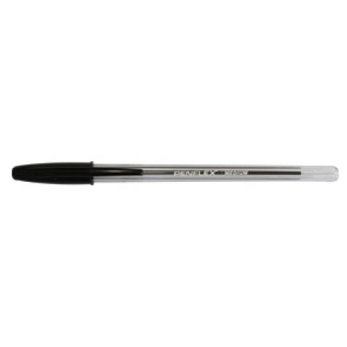 Penflex Black Med(Clear) Ballpoint Pen