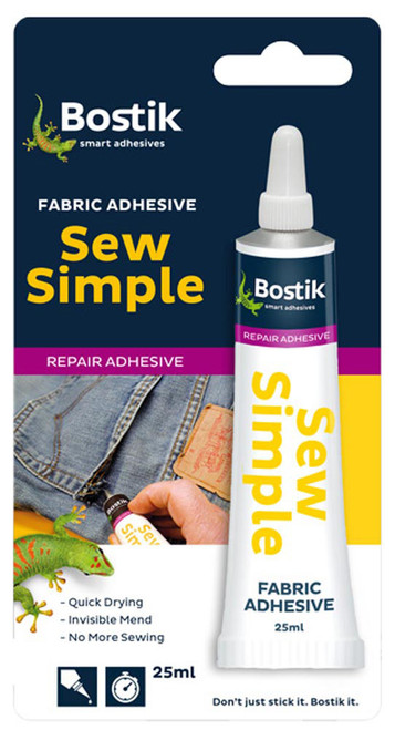Bostik Sew Simple - Blister Pack (25ml) - Each Bostik Sew Simple - Blister Pack (25ml) - Each
