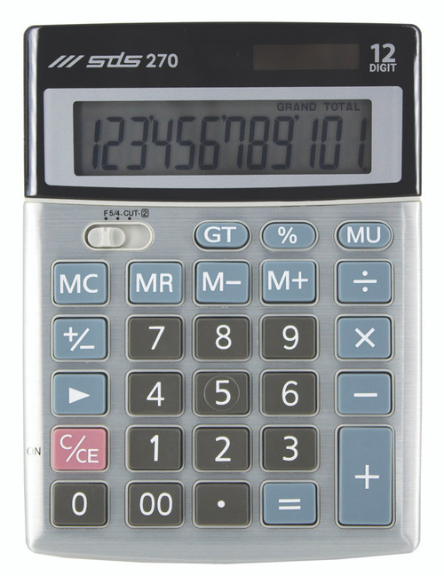 SDS270 12 Digit Desk Calculator - Each SDS270 12 Digit Desk Calculator - Each