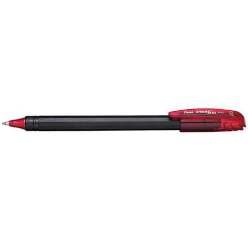 Pentel BL417 Energel Metal Roller Ball 0.7mm Red - Box-12 Pentel BL417 Energel Metal Roller Ball 0.7mm Red - Box-12