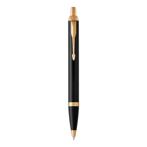 PARKER IM Ballpoint Pen - Black Lacquer Gold Trim-NS1931666