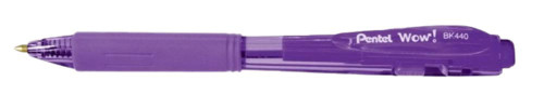 Pentel BK440 Retractable Ballpoint pen Triangular Violet - Box-12 Pentel BK440 Retractable Ballpoint pen Triangular Violet - Box-12