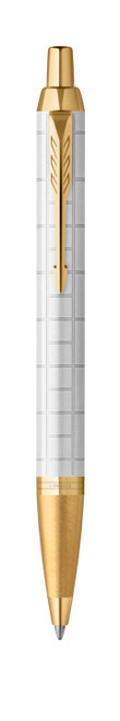 PARKER IM Premium Ballpoint Pen - Pearl Gold Trim-NS2143643