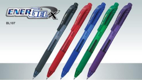 Pentel Energel BLN107 X Retractable Gel Rollerball (Wallet-5) - Wallet Pentel Energel BLN107 X Retractable Gel Rollerball (Wallet-5) - Wallet