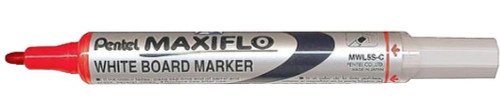 Pentel MWL5M Maxiflo W/B Marker Red Broad Bullet P - Box-12 Pentel MWL5M Maxiflo W/B Marker Red Broad Bullet P - Box-12