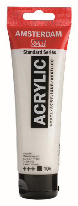 ROYAL TALENS AMSTERDAM Acrylic Colour - 120ml Tube (Titanium White)-RT17091052 ROYAL TALENS AMSTERDAM Acrylic Colour - 120ml Tube (Titanium White)-RT17091052