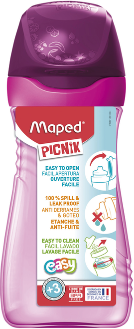 MAPED PICNIK Origins Water Bottle 430ml - Pink-871501