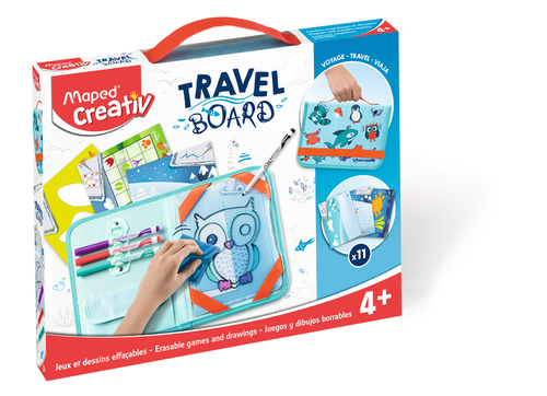 MAPED CREATIV Travel Board - Erasable Games-969310