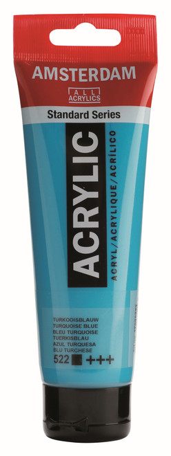 ROYAL TALENS AMSTERDAM Acrylic Colour - 120ml Tube (Turquoise Blue)-RT17095222