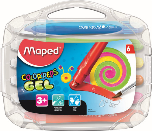 MAPED Crayons Gel Color'Peps 6's-836306