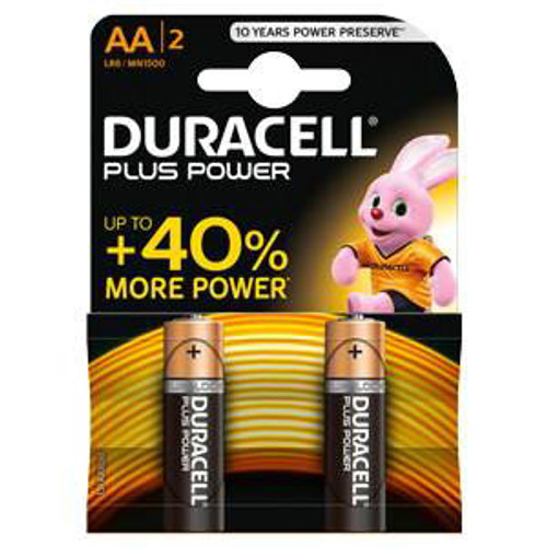 Duracell Power Plus AA- Blister 2 (MN21500B2) (Dur012) - Each Duracell Power Plus AA- Blister 2 (MN21500B2) (Dur012) - Each