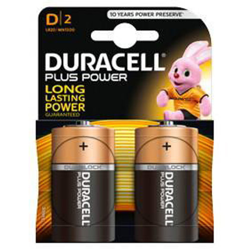 Duracell Plus D - Blister 2 (MN1300K2) (Dur0001) - Each Duracell Plus D - Blister 2 (MN1300K2) (Dur0001) - Each