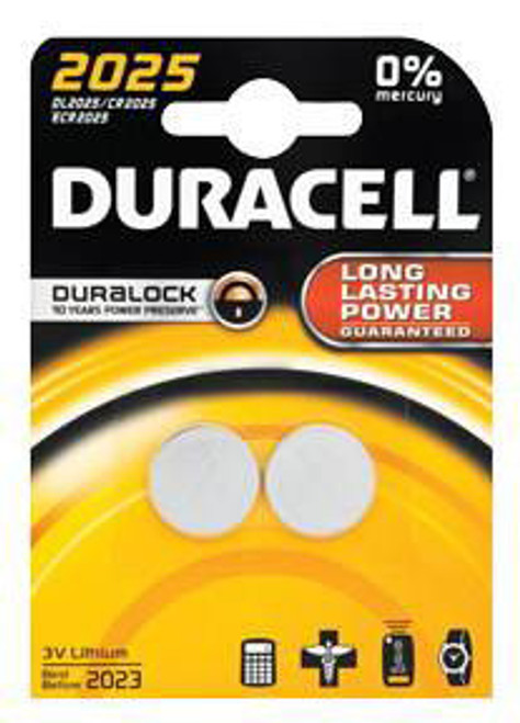 Duracell CR2025 (DUR0033) - Blister 2 - Each Duracell CR2025 (DUR0033) - Blister 2 - Each