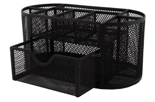 SDS Mesh Clip And Pin Holder With Drawer Black