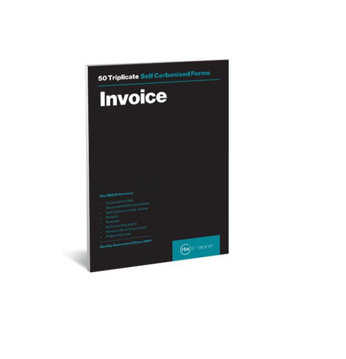 RBE F0010 A5 Triplicate Pads: Invoice RBE F0010 A5 Triplicate Pads: Invoice