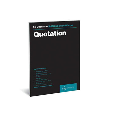 RBE F0133 A5 Duplicate Pads: Quotation RBE F0133 A5 Duplicate Pads: Quotation