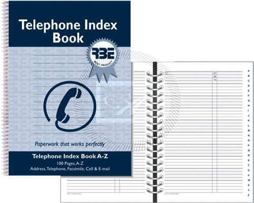 RBE F0751 PaperSmart: Telephone Index book (A-Z) - Pkt-5 RBE F0751 PaperSmart: Telephone Index book (A-Z) - Pkt-5