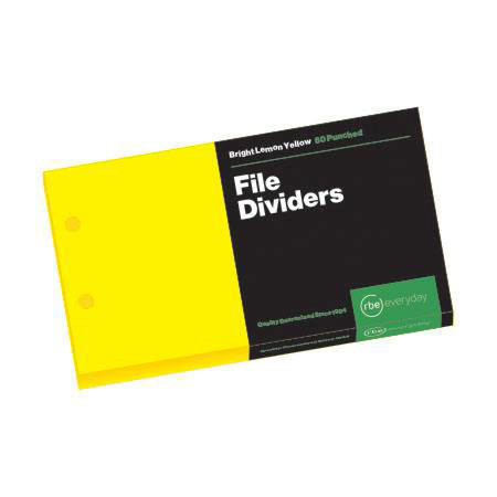 RBE F7659 Bright Board Dividers Yellow