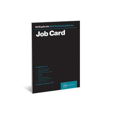 RBE F12082 A5 Duplicate Pads: Job Card RBE F12082 A5 Duplicate Pads: Job Card