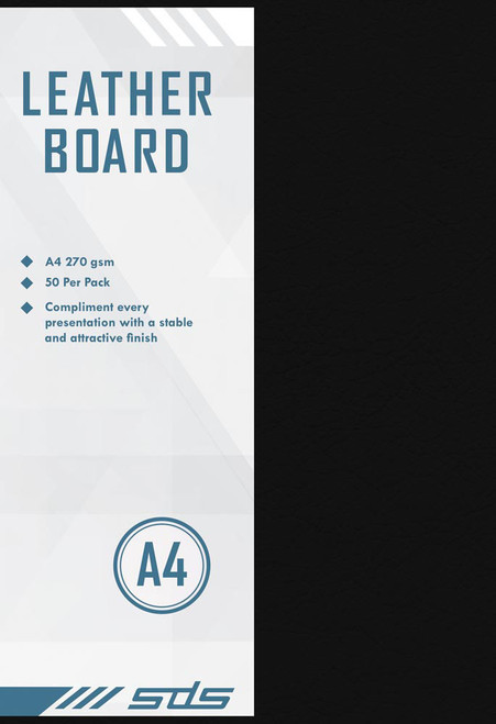 Treeline Black Leather Board - Pkt-50 Treeline Black Leather Board - Pkt-50