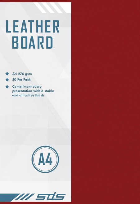 Treeline Red Leather Board - Pkt-50 Treeline Red Leather Board - Pkt-50