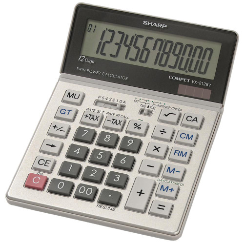 Sharp EL 2128V 12D Personal Semi Desk Calculator Sharp EL 2128V 12D Personal Semi Desk Calculator