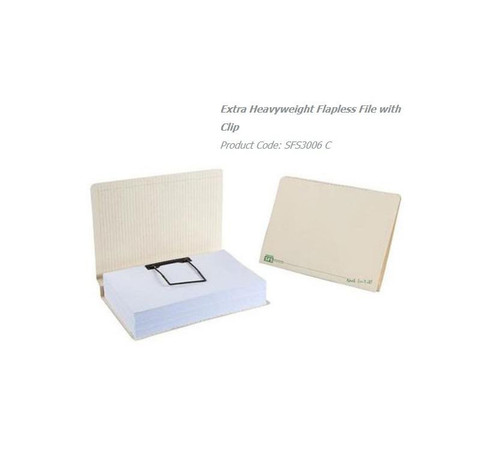 SFS Employee File - Extra Heavyweight Flapless File with Clips - Pkt-25 SFS Employee File - Extra Heavyweight Flapless File with Clips - Pkt-25