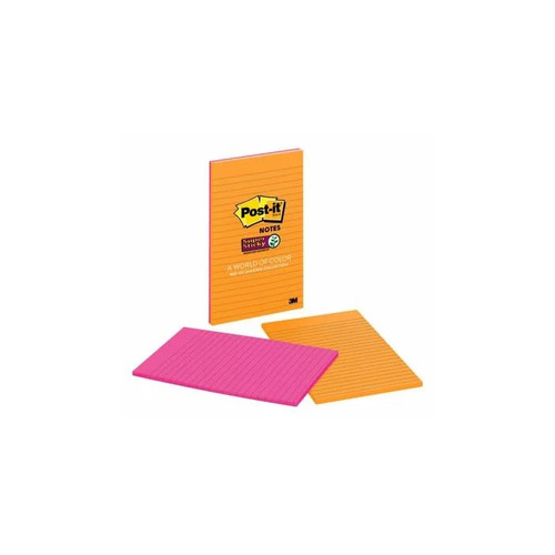 3M Post-It® Super Sticky Notes-127mmx203mm JewelPop 2Pad 5845-SS 3M Post-It® Super Sticky Notes-127mmx203mm JewelPop 2Pad 5845-SS