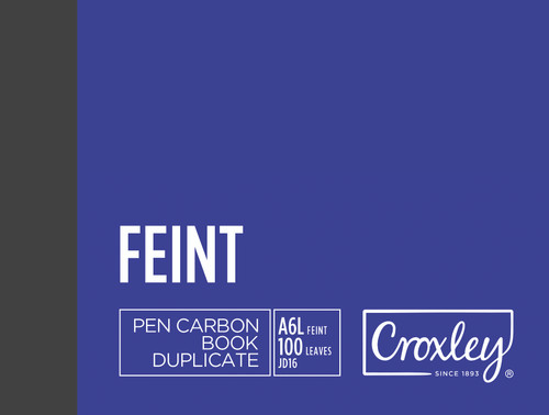 CROXLEY JD16 Pen Carbon Plain A6 100 Page Pack of 10-PCB16