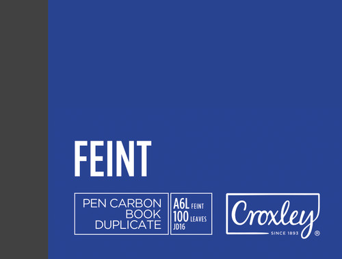 CROXLEY JD16 Pen Carbon Plain A6 100 Page Pack of 10-PCB16