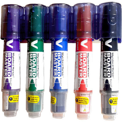 Pilot WBMA-VBM-M-W6 - Whiteboard Marker + Free Magnetic Duster - Wallet-6 Pilot WBMA-VBM-M-W6 - Whiteboard Marker + Free Magnetic Duster - Wallet-6