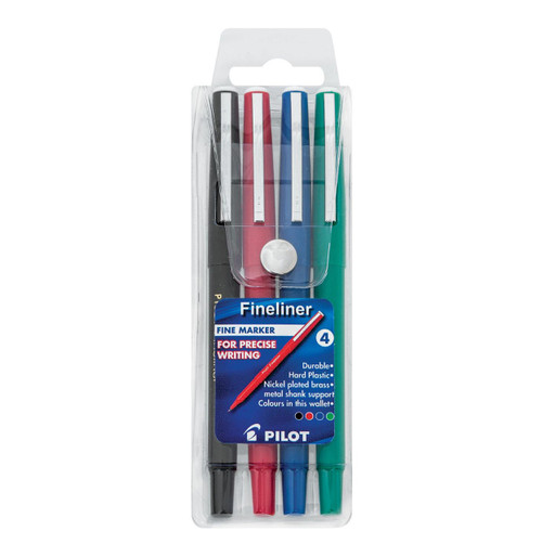 Pilot SW-PPF Fineliner Ultra Fine Asst Wallet-4 - Wallet-4 Pilot SW-PPF Fineliner Ultra Fine Asst Wallet-4 - Wallet-4