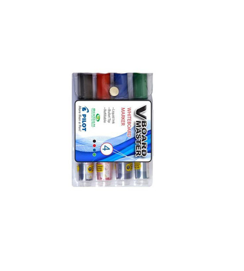 Pilot WBMA - VBM M White Board Marker Bullet Tip Wallet-4 Asst - Wallet-4 Pilot WBMA - VBM M White Board Marker Bullet Tip Wallet-4 Asst - Wallet-4