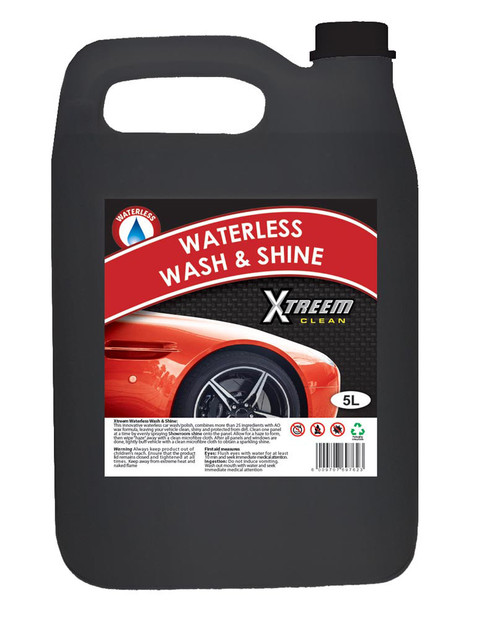 Xtreem Waterless Wash & Shine 5 Litre - Each Xtreem Waterless Wash & Shine 5 Litre - Each