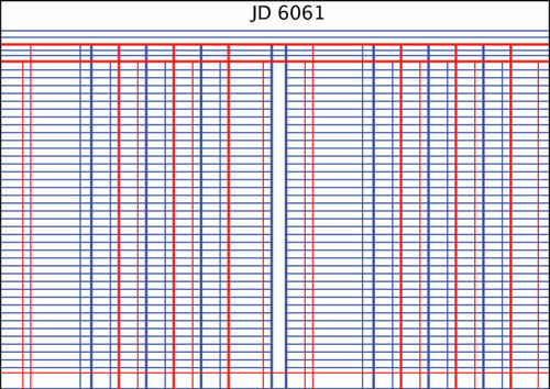 CROXLEY JD6061 Analysis Series 6 A4 144 Page 6 Column on 1 Page Cash Each-ANA6061
