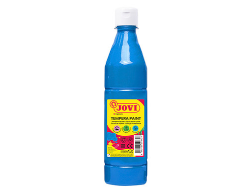 JOVI Tempera Poster Paint 500 ml - Cyan blue-JOV50621