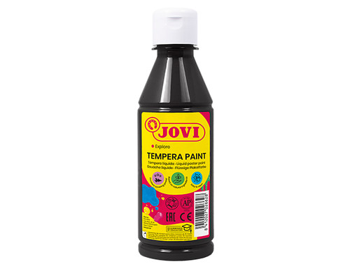 JOVI Tempera Poster Paint 250 ml - Black-JOV50230