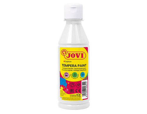 JOVI Tempera Poster Paint 250 ml - White-JOV50201