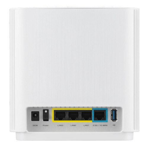 ASUS ZenWiFi AX (XT9) AX7800 1er Pack Weiß, White, Internal, Mesh system, Power, 264.77 m², Tri-band (2.4 GHz / 5 GHz / 5 GHz) ASUS ZenWiFi AX (XT9) AX7800 1er Pack Weiß, White, Internal, Mesh system, Power, 264.77 m², Tri-band (2.4 GHz / 5 GHz / 5 GHz)