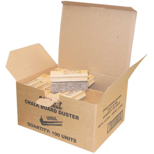 Chalk Board Wood Duster (150*35mm - Boxed 100 - Grey) Chalk Board Wood Duster (150*35mm - Boxed 100 - Grey)
