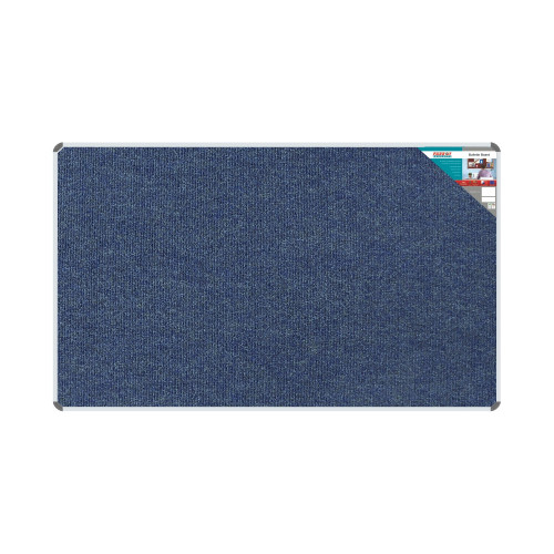 Bulletin Board Ribbed Aluminium Frame (2000x1200mm - Denim) - BD0670C Bulletin Board Ribbed Aluminium Frame (2000x1200mm - Denim) - BD0670C