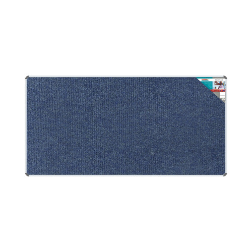 Bulletin Board Ribbed Aluminium Frame (2400x1200mm - Denim) - BD0676C Bulletin Board Ribbed Aluminium Frame (2400x1200mm - Denim) - BD0676C