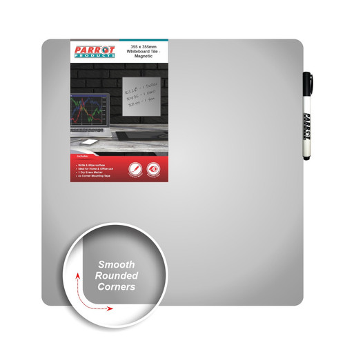 Magnetic Whiteboard Tile (355*355mm - Silver) - BD1817S Magnetic Whiteboard Tile (355*355mm - Silver) - BD1817S