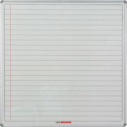 Educational Board Magnetic Whiteboard (1220*1220 - White Lines. Side Panel - Option A) - ED1152 Educational Board Magnetic Whiteboard (1220*1220 - White Lines. Side Panel - Option A) - ED1152