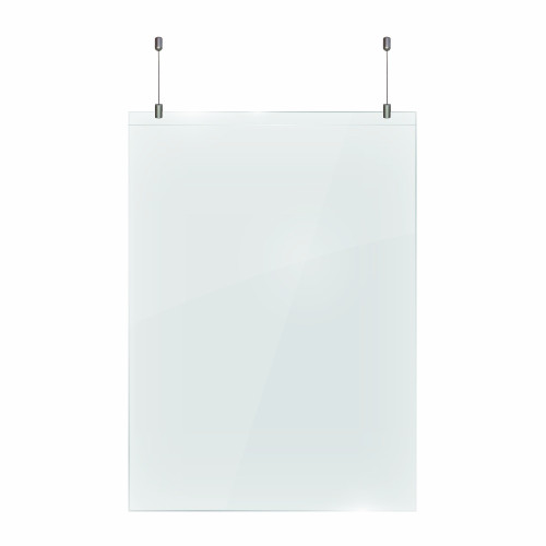 Hanging Protective Screen (1250 x 900 x 2mm - Including Hanging Kit) Hanging Protective Screen (1250 x 900 x 2mm - Including Hanging Kit)