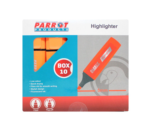 Highlighter Marker Box (10 Markers - Orange) - PH1001O Highlighter Marker Box (10 Markers - Orange) - PH1001O