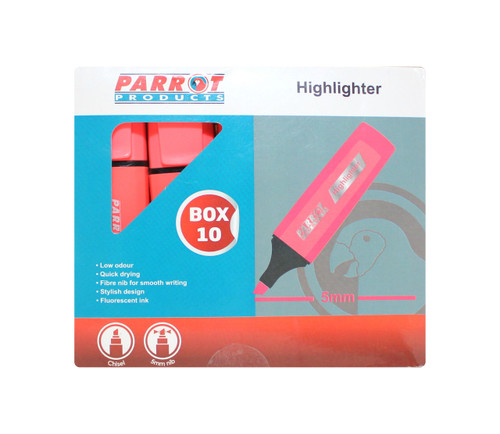 Highlighter Marker Box (10 Markers - Pink) - PH1001P Highlighter Marker Box (10 Markers - Pink) - PH1001P