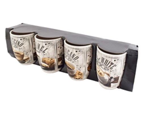 Global Brew 4-Piece Mug Set - GSR -P2646-4Set Global Brew 4-Piece Mug Set - GSR -P2646-4Set