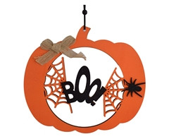 Halloween Pumpkin & Spider Decoration - GSR - P2689