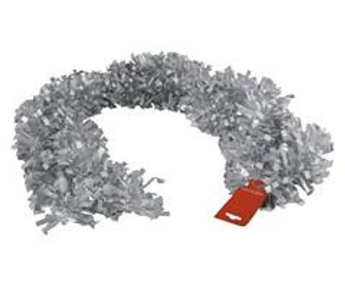 Office Gear Metallic Silver Tinsel Garland - GSR -P2692S Office Gear Metallic Silver Tinsel Garland - GSR -P2692S